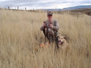 Hunting with a great dog!